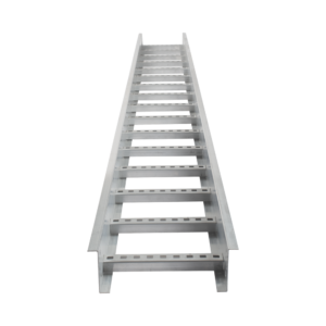 Escalera de Aluminio Portacables / Perfil Z / Peralte 3 1/4" /Paso 9" / Ancho 6" / 3.66 metros / Capacidad Máx. 137 Cables / Incluye Cople Union y Tornillería