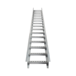 Escalera de Aluminio Portacables / Perfil Z / Peralte 3 1/4" /Paso 9" / Ancho 9" / 3.66 metros / Capacidad Máx. 205 Cables / Incluye Cople Union y Tornillería