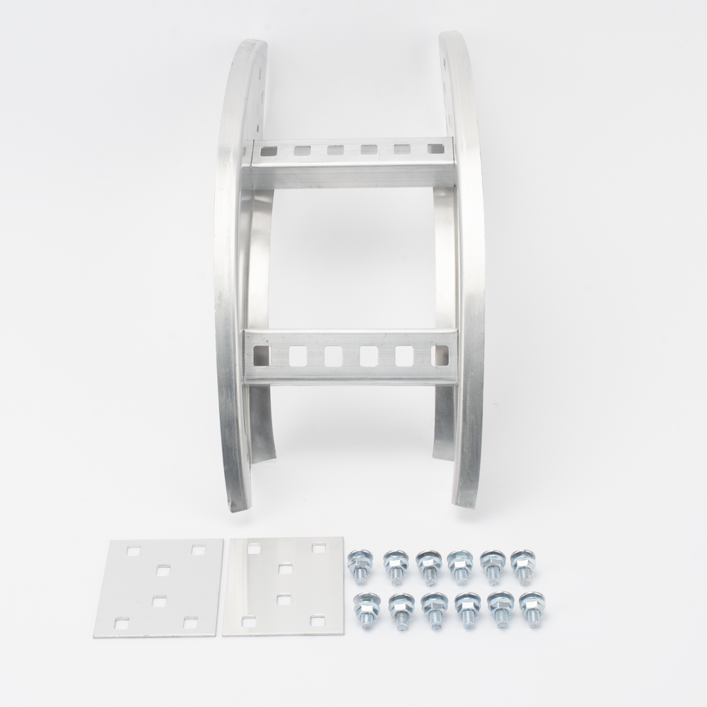 Curva Vertical Exterior de Aluminio de 90° Perfil Z / Peralte 3 1/4" / Ancho 6" / Radio 8" / Incluye Tornillería - Imagen 2