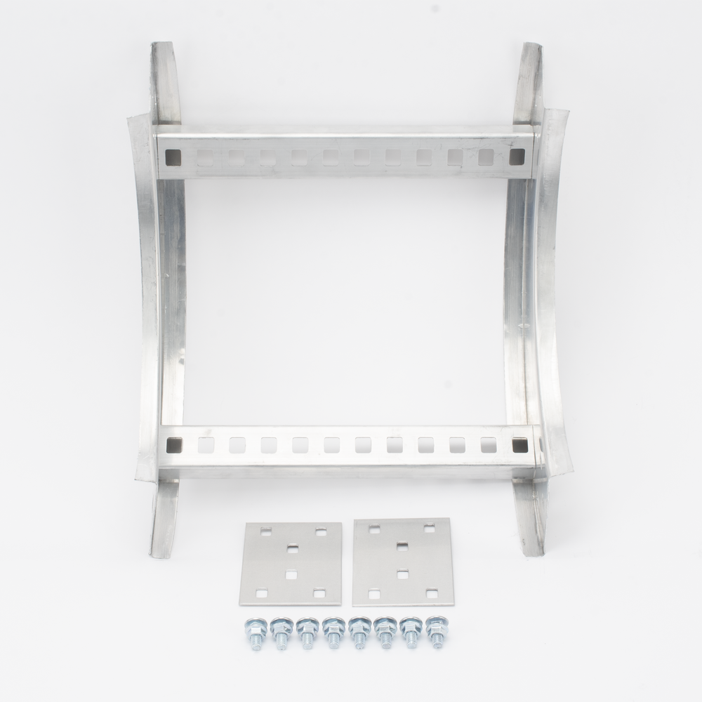 Curva Vertical Interior de Aluminio de 90° Perfil Z / Peralte 3 1/4" / Ancho 12" / Radio 8" / Incluye Tornillería (CHVI90EZ314R8X12AK) - Imagen 2