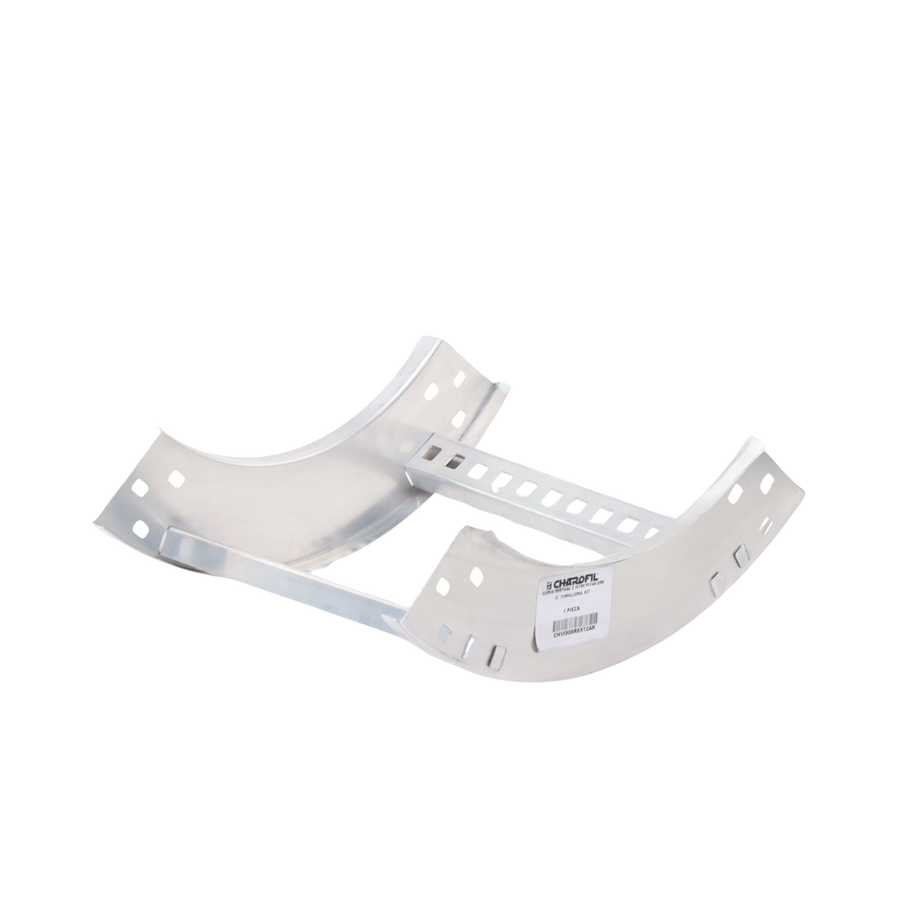 Curva Vertical Interior de Aluminio de 90° Perfil Z / Peralte 3 1/4" / Ancho 12" / Radio 8" / Incluye Tornillería (CHVI90EZ314R8X12AK) - Imagen 3
