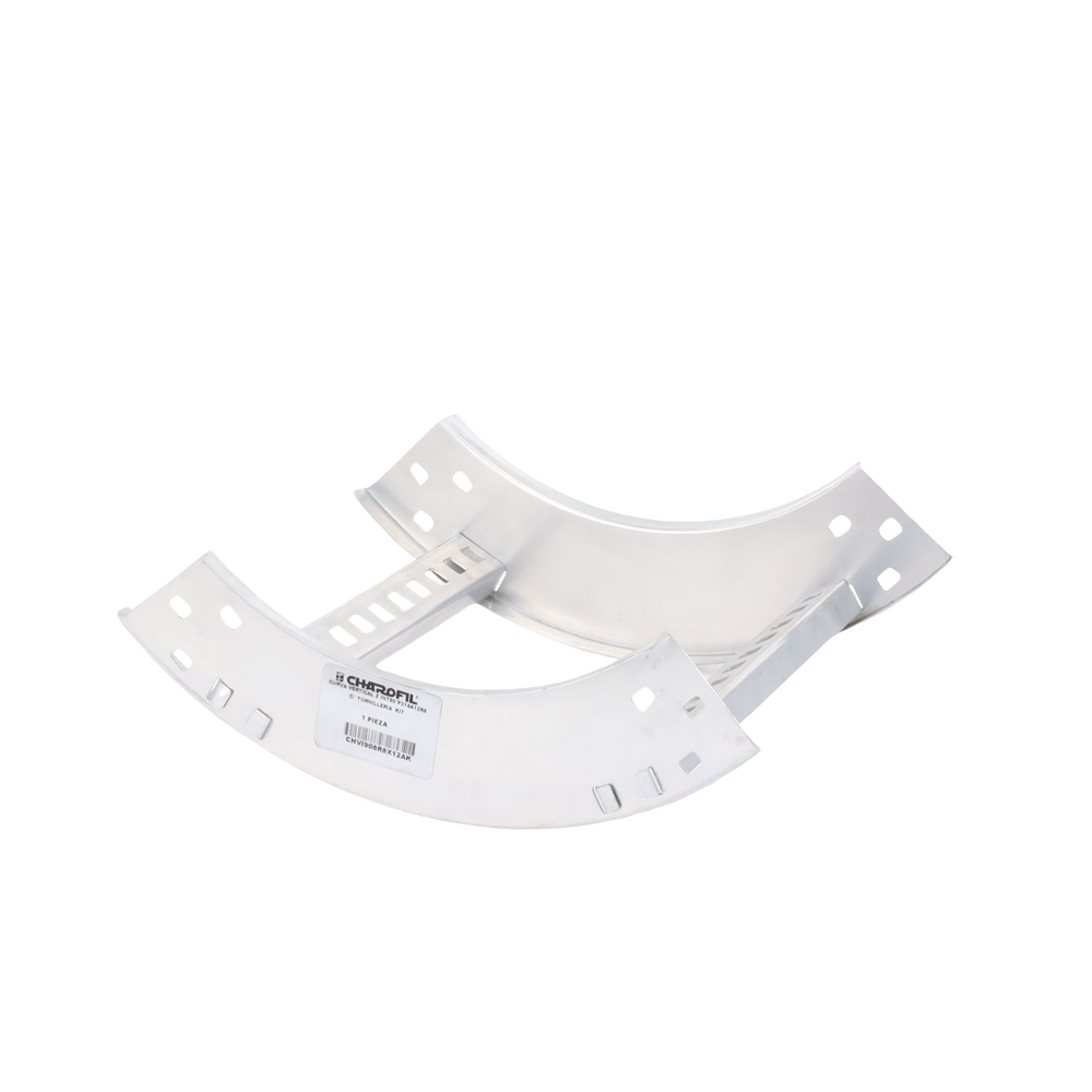 Curva Vertical Interior de Aluminio de 90° Perfil Z / Peralte 3 1/4" / Ancho 12" / Radio 8" / Incluye Tornillería (CHVI90EZ314R8X12AK) - Imagen 4