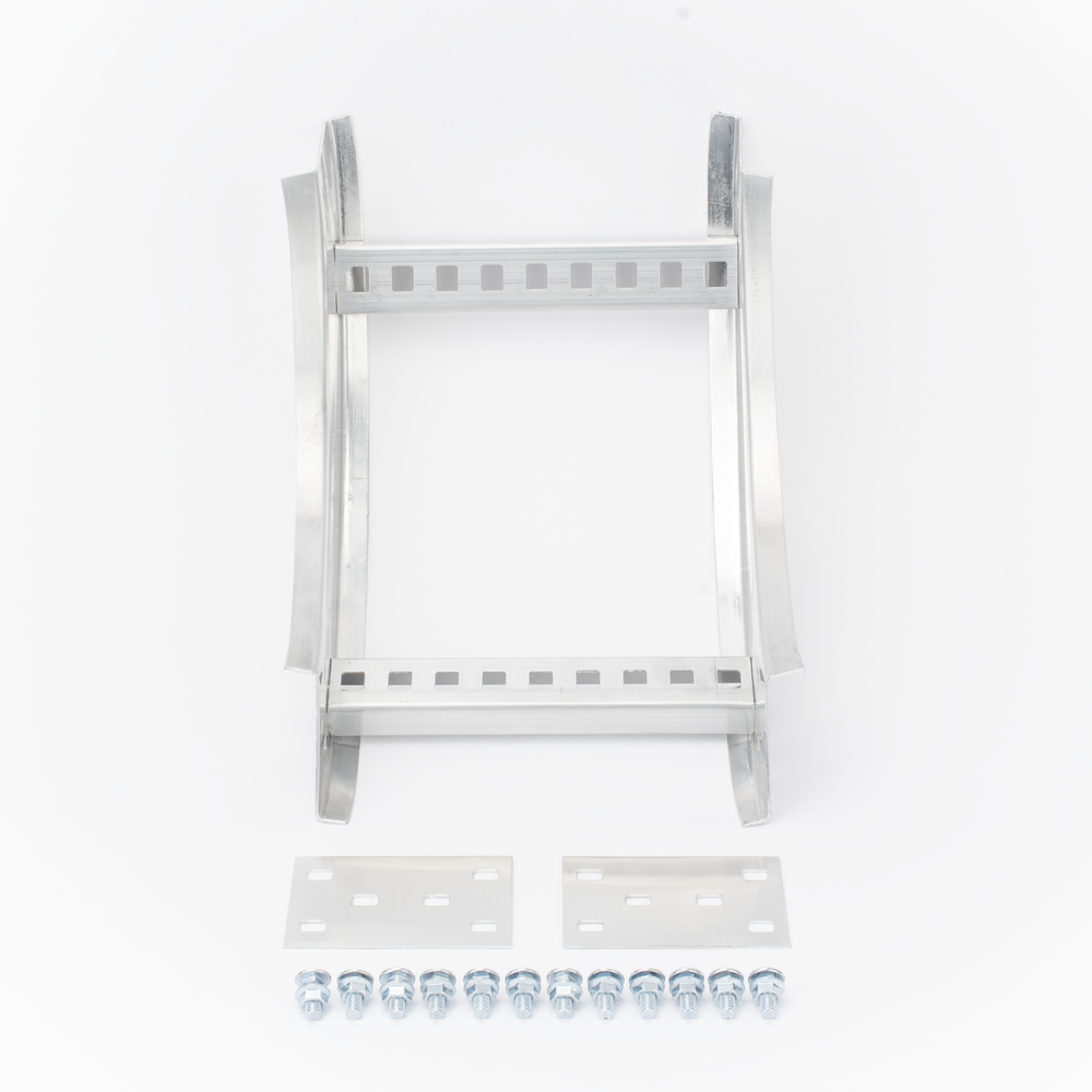 Curva Vertical Interior de Aluminio de 90° Perfil Z / Peralte 3 1/4" / Ancho 9" / Radio 8" / Incluye Tornillería (CHVI90EZ314R8X9AK) - Imagen 2