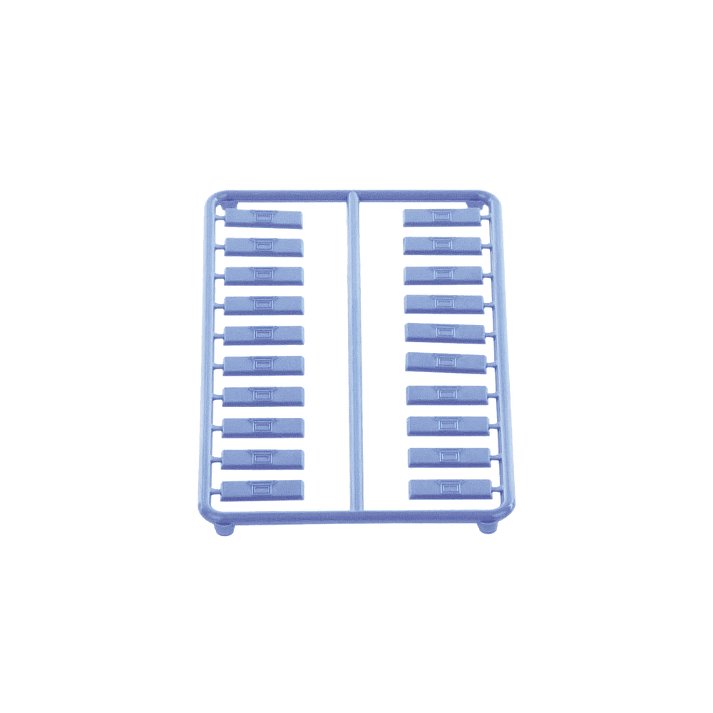 Paquete de 100 Iconos de Datos de Instalaci?n a Presi?n, Para Jacks Mini-Com de Panduit, De Pl?stico, Color Azul - Imagen 6