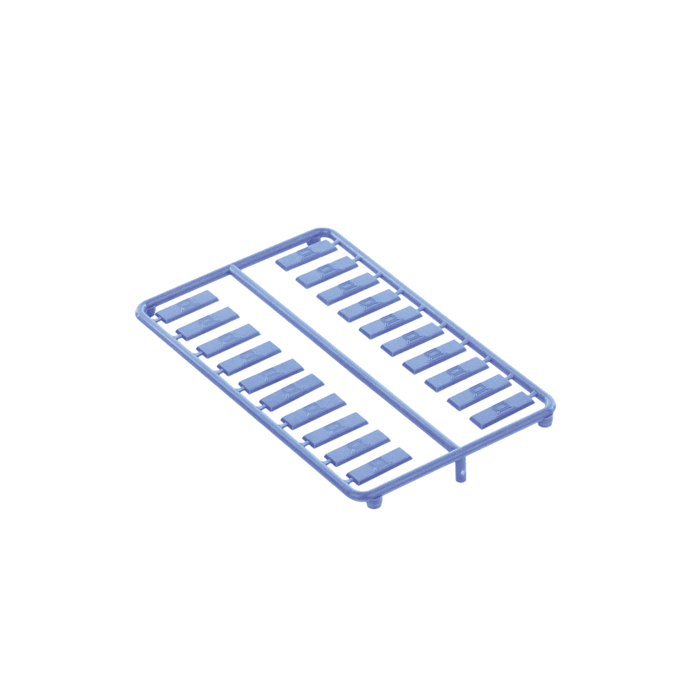 Paquete de 100 Iconos de Datos de Instalaci?n a Presi?n, Para Jacks Mini-Com de Panduit, De Pl?stico, Color Azul - Imagen 7