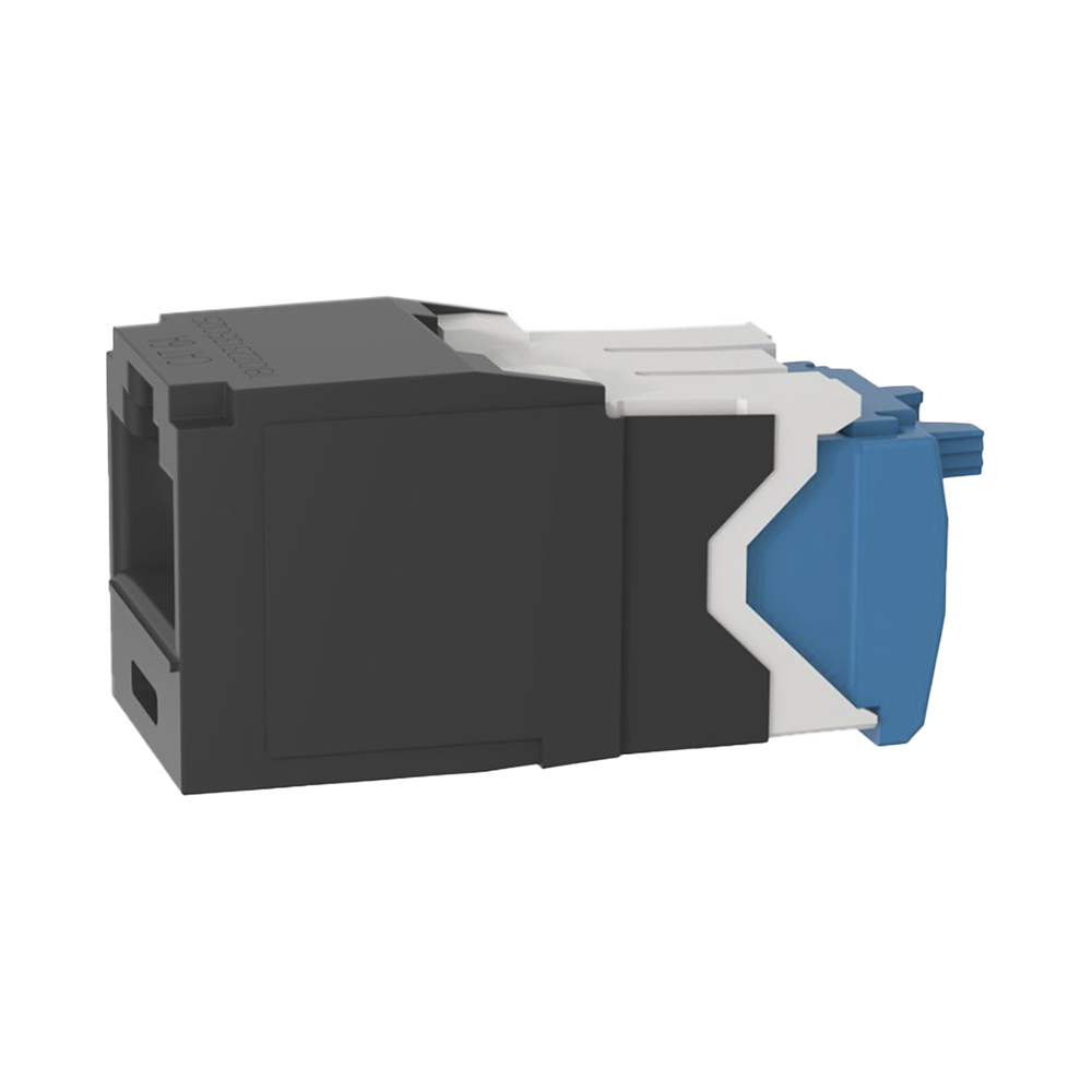 Conector Jack RJ45 Estilo TG, Mini-Com, Categor?a 6A, de 8 Posiciones y 8 Cables, Color Negro - Imagen 3