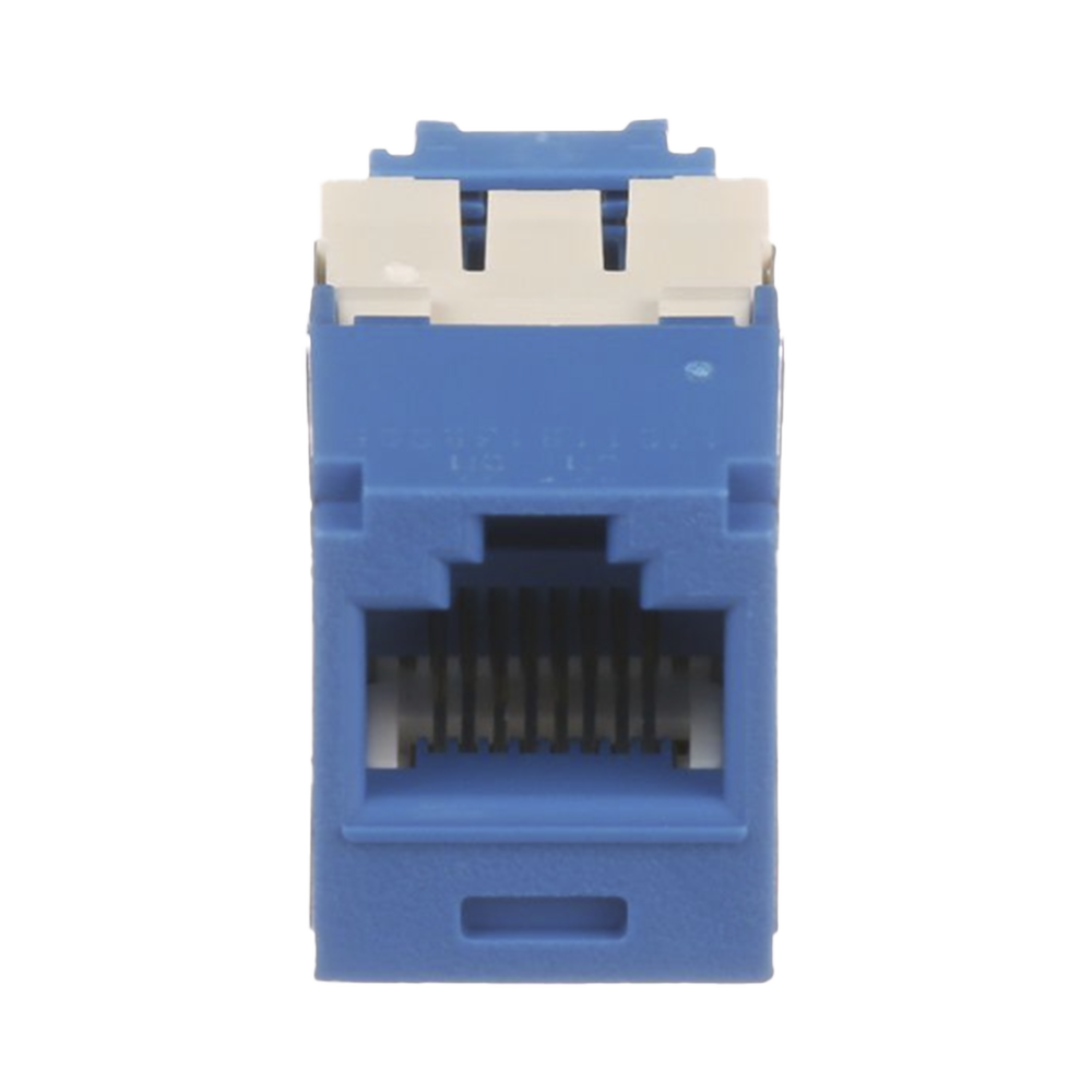 Conector Jack RJ45 Estilo TG, Mini-Com, Categor?a 6A, de 8 Posiciones y 8 Cables, Color Azul - Imagen 3