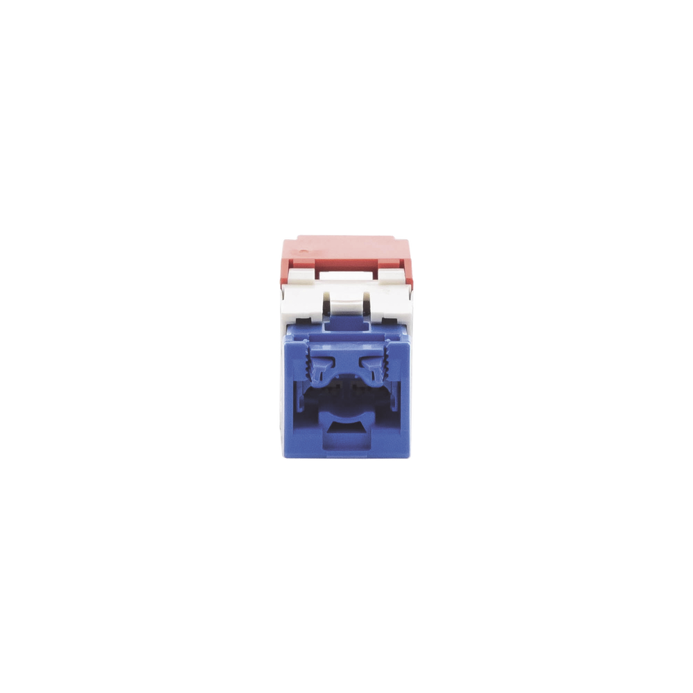 Conector Jack RJ45 Estilo TG, Mini-Com, Categor?a 6A, de 8 Posiciones y 8 Cables, Color Rojo - Imagen 4