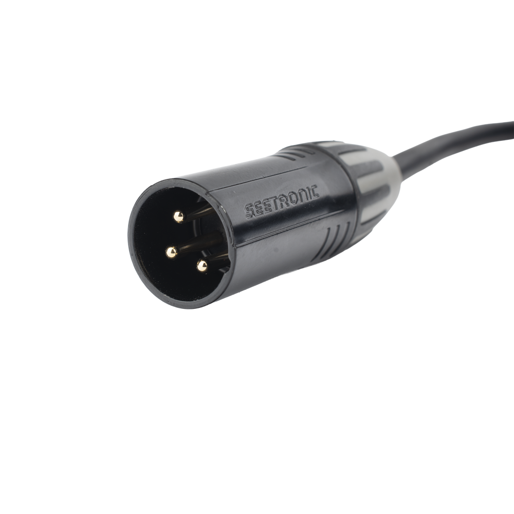 Cable XLR | 3 polos | Conector Hembra-Macho | Serie M |??Carcasa Negra |??Contactos Dorados | Ideal para Microfon??a | Longitud 10m - Imagen 5
