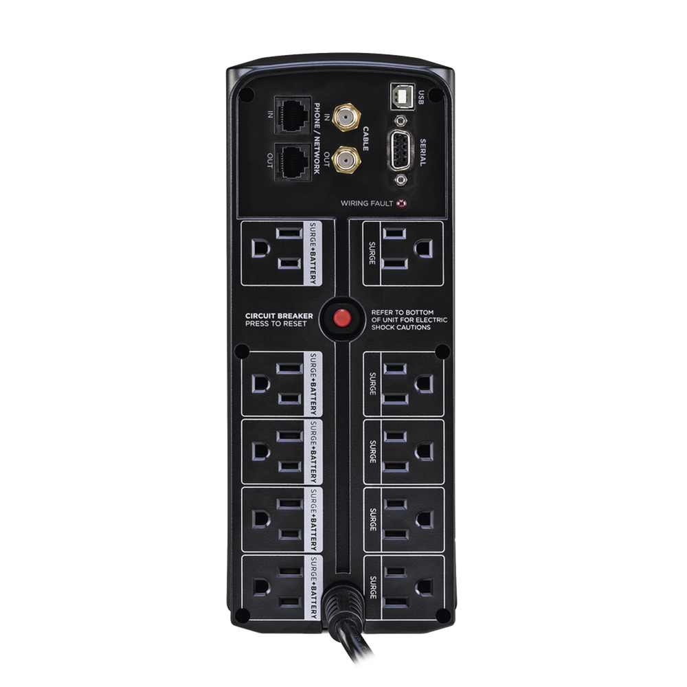 UPS de 1350 VA/815 W, Topolog??a L??nea Interactiva, Entrada 120 Vca NEMA 5-15P, Tipo Mini Torre, Con 10 Tomas NEMA 5-15R - Imagen 3