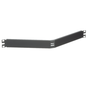 Tapa Ciega Para Rack Estǭndar de 19in, Angulado, de Acero, 1UR, Color Negro