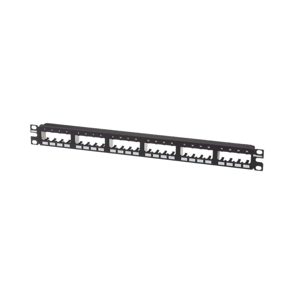 Panel de Parcheo Modular Mini-Com (Sin Conectores), Plano de Instalaci?n al Ras, Sin Blindaje, de 24 Puertos, 1UR - Imagen 3