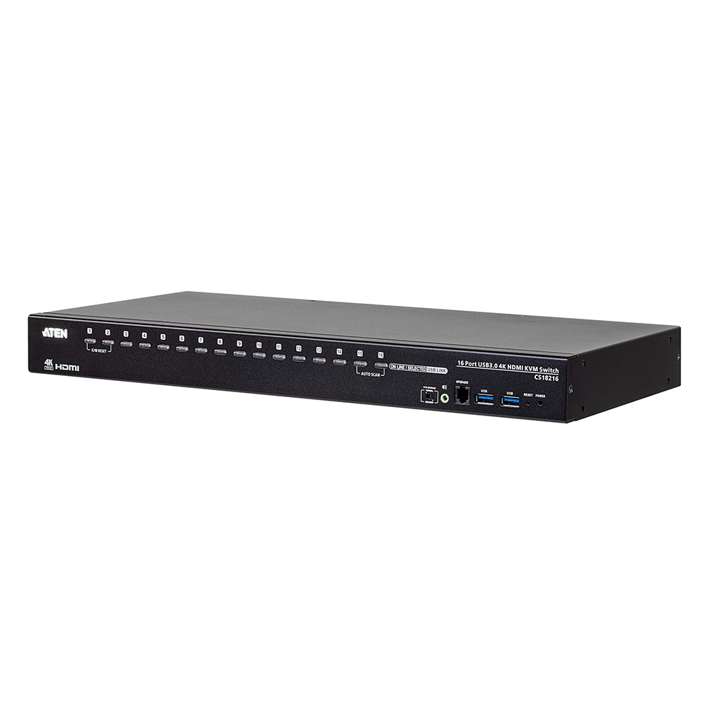 Switch KVM | 16 Puertos | 4K USB 3.0 | Video DynaSync??? | Conexi??n en Cascada | Funci??n Pantalla Mǧltiple
