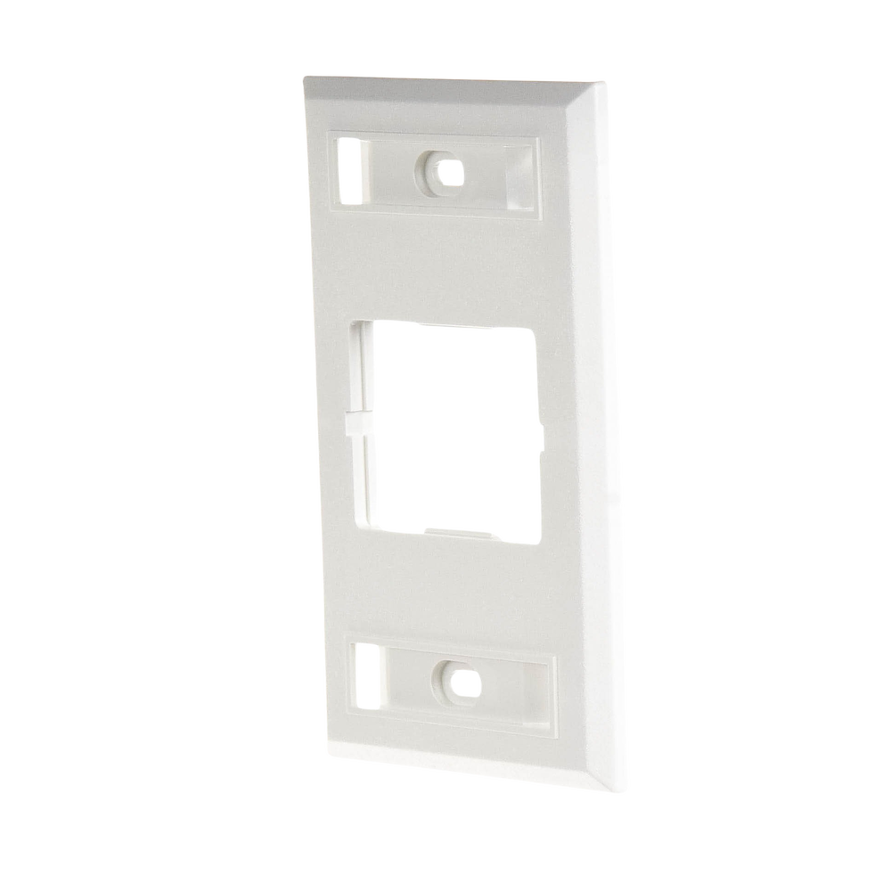 Placa de Pared CT, Para un Acoplador, Color Blanco - Imagen 2
