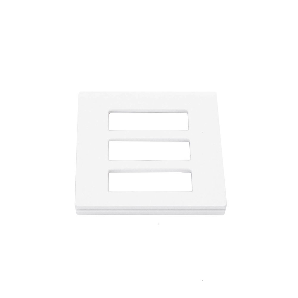 Tapa Color Blanco para interruptor o dimmer Lutron, 3 gang, limpio y moderno - Imagen 4