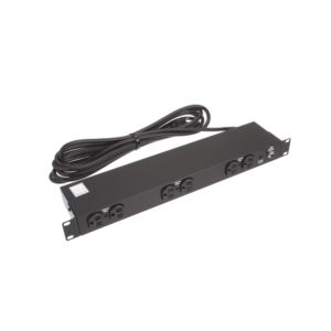 PDU Bǭsico de Montaje en Rack, Con 6 Salidas Frontales NEMA 5-15R,  Enchufe de Entrada NEMA 5-15P, de 19in, 1UR, 15 Amp, 120 Vca