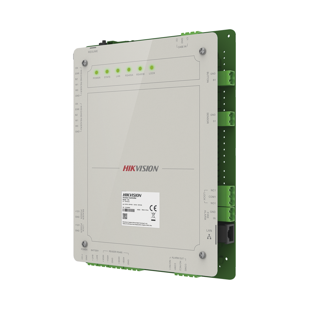 Controlador de Acceso 1 Puerta Administrable en la Nube con Hik-Connect Teams / Interfaz Web / 2 Lectores de Huella o Tarjeta / 100,000 Tarjetas / 10,000 Huellas / Incluye Gabinete y Fuente de Alimentación 12v 4A / Soporta Batería de Respald - Imagen 3