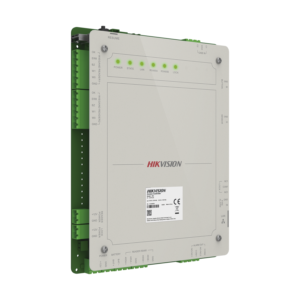 Controlador de Acceso 1 Puerta Administrable en la Nube con Hik-Connect Teams / Interfaz Web / 2 Lectores de Huella o Tarjeta / 100,000 Tarjetas / 10,000 Huellas / Incluye Gabinete y Fuente de Alimentación 12v 4A / Soporta Batería de Respald - Imagen 4