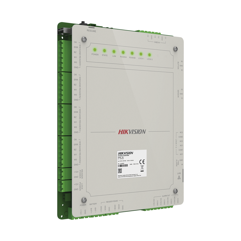 Controlador de Acceso 2 Puertas Administrable en la Nube con Hik-Connect Teams / Interfaz Web / 4 Lectores de Huella o Tarjeta / 100,000 Tarjetas / 10,000 Huellas / Incluye Gabinete y Fuente de Alimentación 12 Vcd 8 A / Soporta Batería de Re - Imagen 4