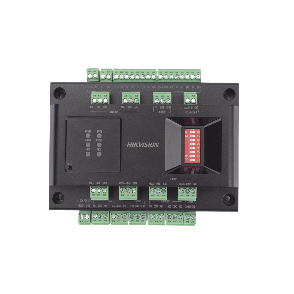 Expansor de 2 Puertas para Paneles de Control de Acceso DS-K27 Series / Comunicación RS-485 / 4 Entradas y 2 Salidas Auxiliares - Imagen 5
