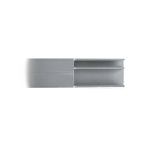 Canaleta de aluminio línea X color blanco, 53 x 14,66 mm, tramo de 2 metros