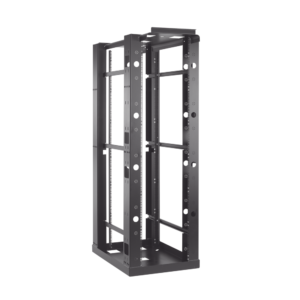 Rack de 4 Postes S??smico, Estǭndar de 19 in, Rieles Con Orificio Para Tuerca Enjaulada, Fabricado en Acero, 45 Unidades de Rack, Color Negro