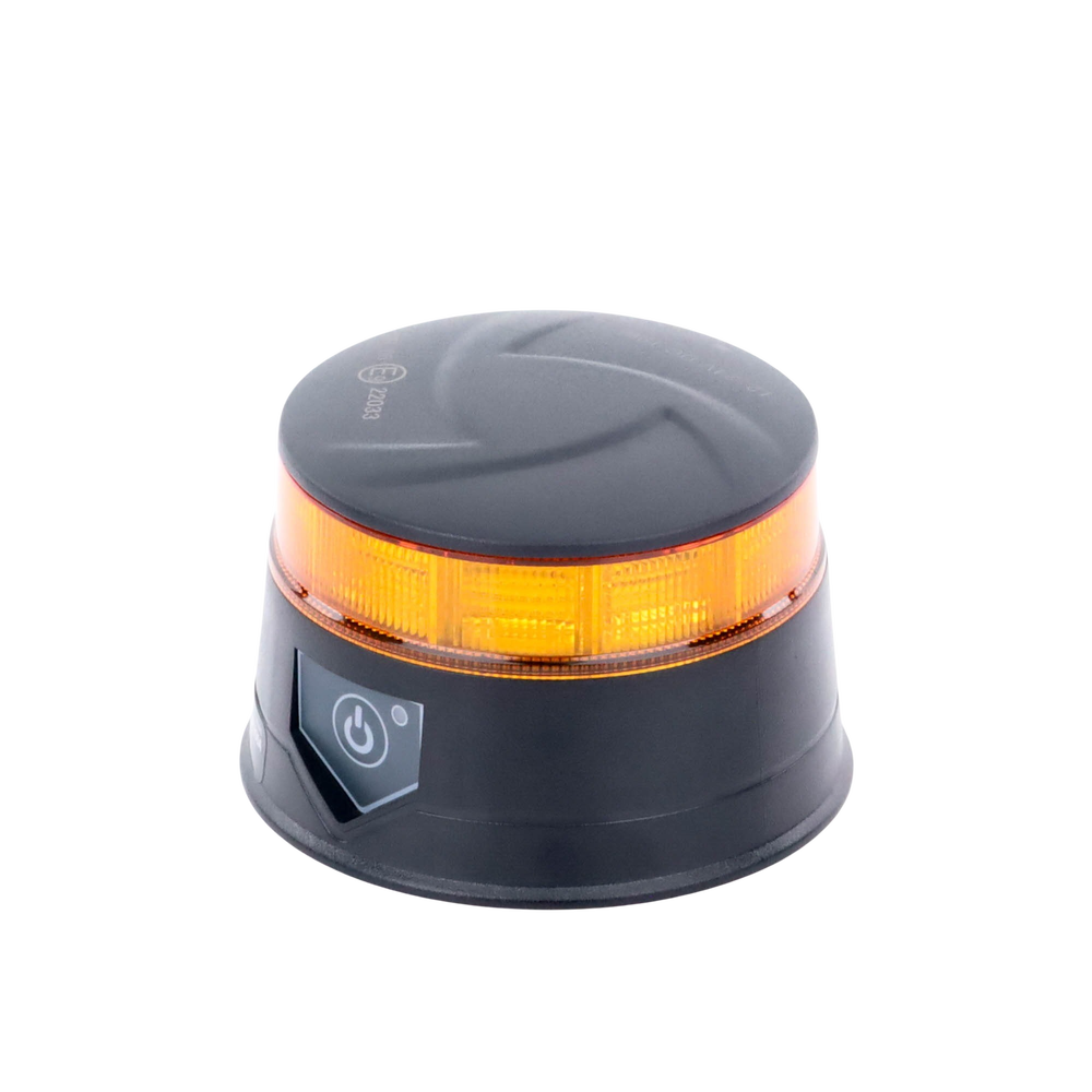 Baliza LED Recargable, Compacta y Discreta, Color Ámbar, Con Montaje Magnético y de Succión - Imagen 3