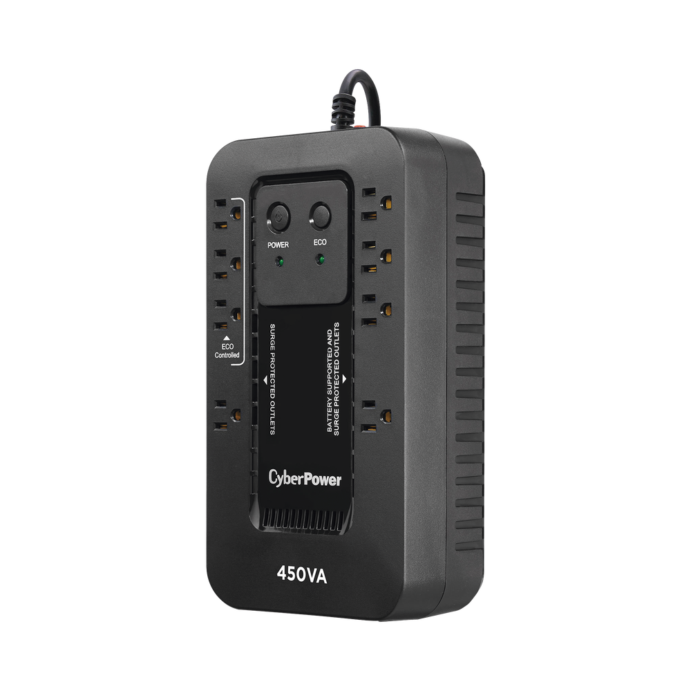 UPS de 450 VA/260 W, Topolog??a Standby con Modo Ahorrador ECO, Entrada 120 Vca NEMA 5-15P, Con 8 Tomas NEMA 5-15R - Imagen 2