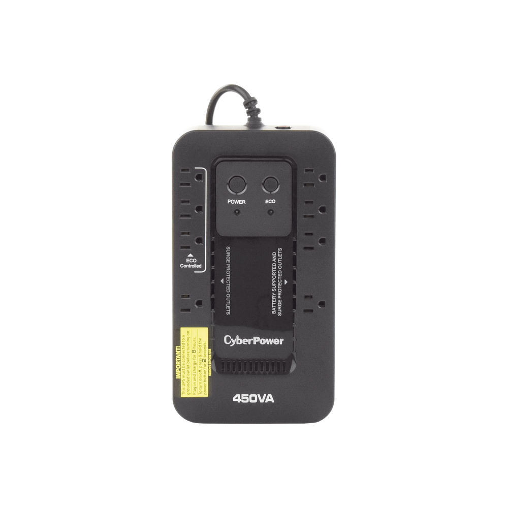 UPS de 450 VA/260 W, Topolog??a Standby con Modo Ahorrador ECO, Entrada 120 Vca NEMA 5-15P, Con 8 Tomas NEMA 5-15R - Imagen 4