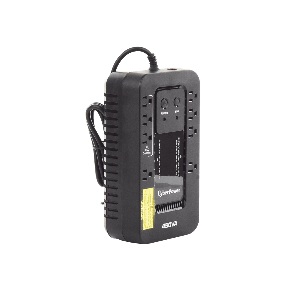 UPS de 450 VA/260 W, Topolog??a Standby con Modo Ahorrador ECO, Entrada 120 Vca NEMA 5-15P, Con 8 Tomas NEMA 5-15R - Imagen 7