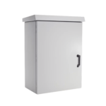 Gabinete Para Exterior OSP ComLine de 12 UR, 600 mm de Ancho, 500 mm de Profundidad De Aluminio, Color Gris Claro Con Protección NEMA 4/12/4X/3/3R; IP66