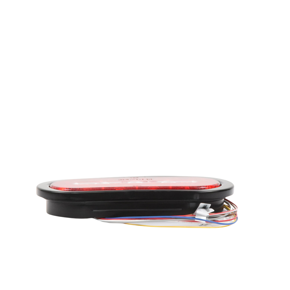 Plafón Ovalado de 7.5" Para Camiones de Transporte, 18 LED Ultra Brillantes, Color Rojo/Claro/Ambar - Imagen 4