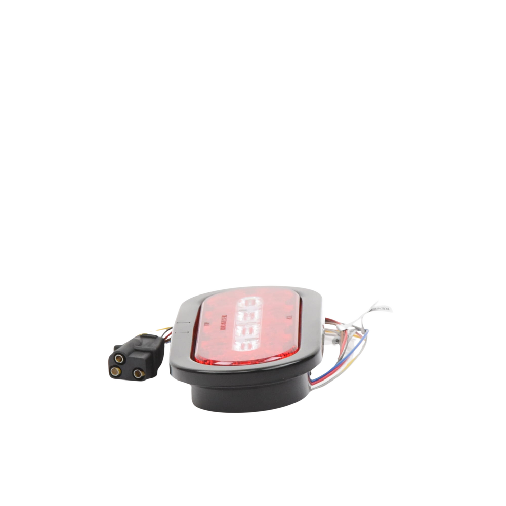 Plafón Ovalado de 7.5" Para Camiones de Transporte, 18 LED Ultra Brillantes, Color Rojo/Claro/Ambar - Imagen 2