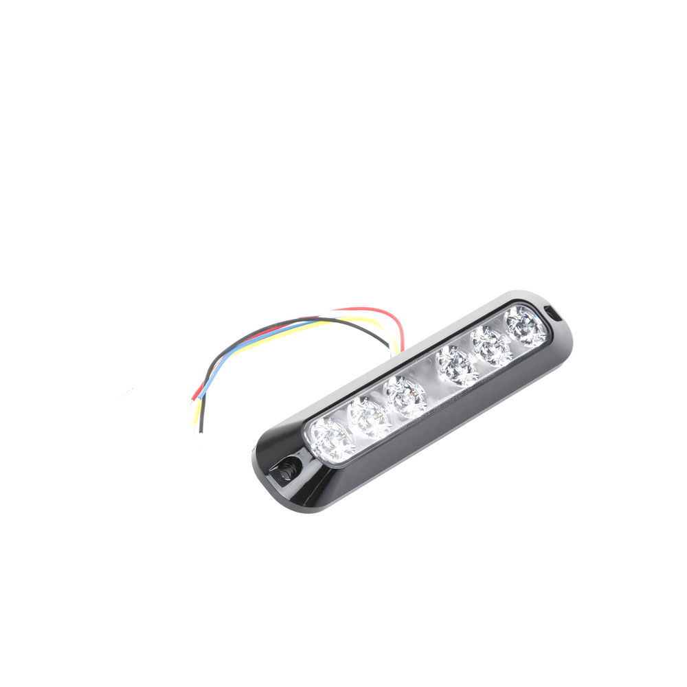 Luz Auxiliar Serie X3705, 6 LEDs Ultra Brillantes, color Rojo / Azul - Imagen 2