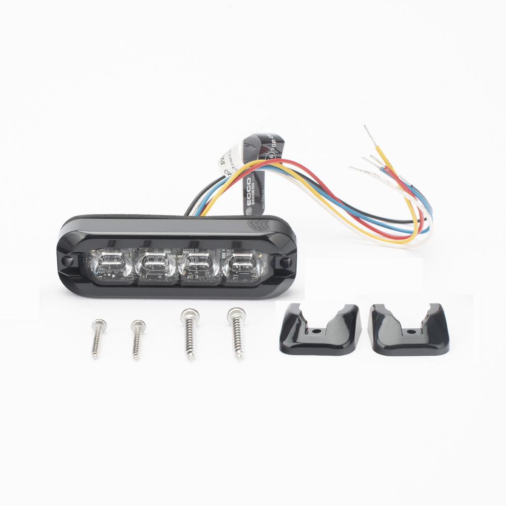 Luz perimetral , 8 LED Ultra Brillantes, Dual Color Ambar / Claro - Imagen 2