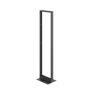 Rack de Dos Postes Estǭndar de 19 in, Rieles Numerados y Roscados #12-24, Fabricado en Aluminio, 45 Unidades de Rack, Color Negro