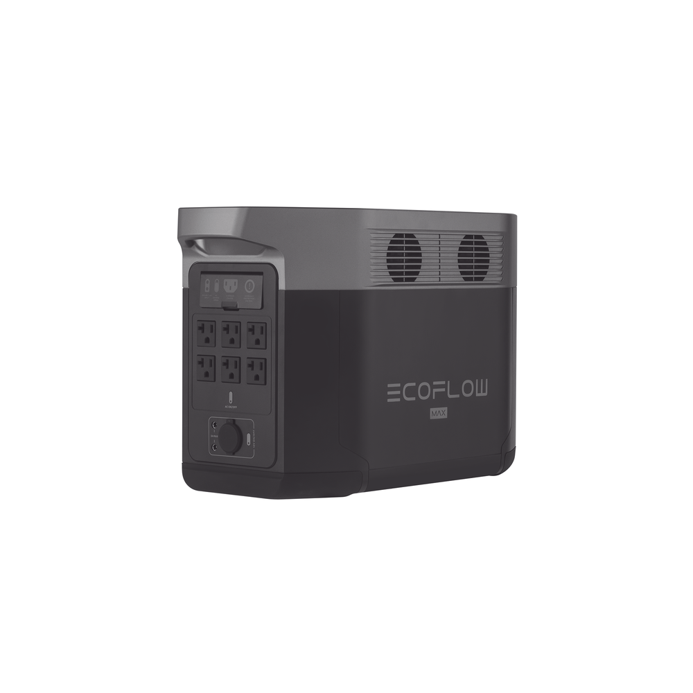 EcoFlow DELTA 2 MAX | Estación de Energía Portátil 2048Wh Litio LFP / 6 AC 2400 W (Max. 3400W) / 2 USB-C 100W / Capacidad para Aumentar Respaldo / Soporta Cargador de Coche 10A a 12.6V / Conectividad WiFi y Bluetooth (App) / Carga Sol - Imagen 2