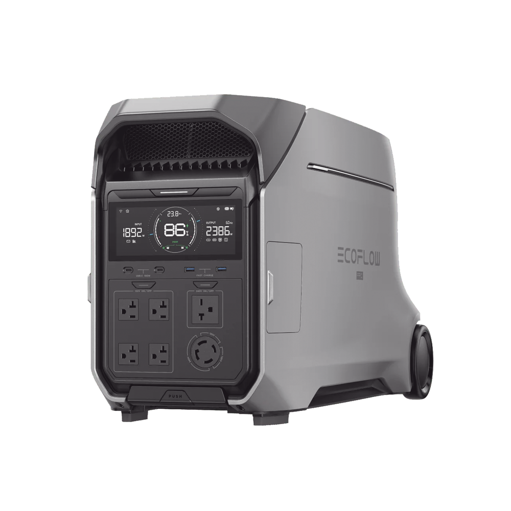 Estación de Energía Portátil DELTA PRO3 / 4096Wh Litio LFP / 5 AC 4000W (8000W Pico) / 2 USB-C 100W / Capacidad para Aumentar Respaldo / Cargador de Coche 10A a 12.6V / Conectividad WiFi y Bluetooth (App) / Carga Solar 2600W Max. (2 P - Imagen 4