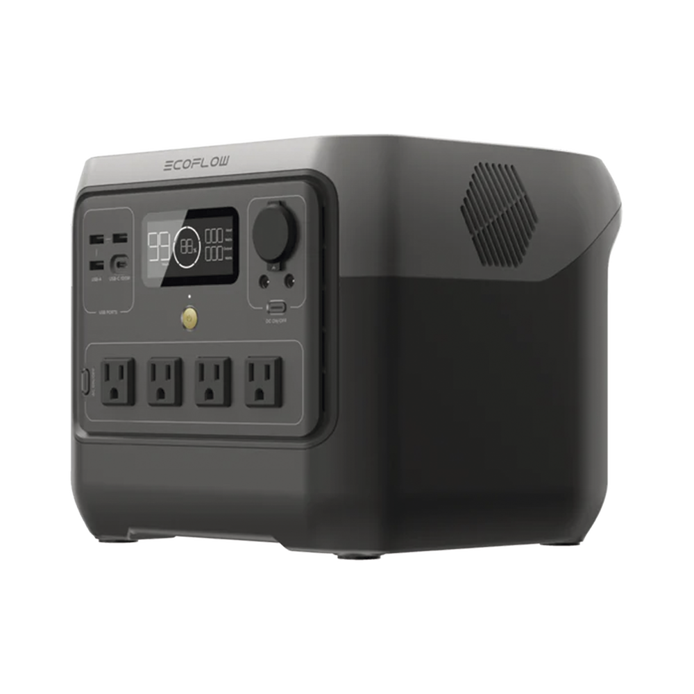 EcoFlow River 2 Pro | Estación de Energía Portátil 768Wh Litio LFP / 4 AC 800W (Max. 1600W) / 1 USB-C 100W / 3 USB -A 12W / Cargador de Coche 10A, 126W Max. / Conectividad WiFi y Bluetooth (App) / Carga Solar 220W Max. - Imagen 3