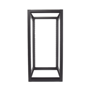 Rack Estándar 19" de 4 Postes, Acero, 24 Unidades, Profundidad Ajustable.