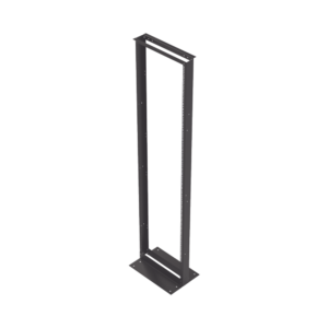 Rack de 2 Postes, Estǭndar 19", 45 Unidades, Fabricado en Acero, Base "L" para Anclar a Piso.