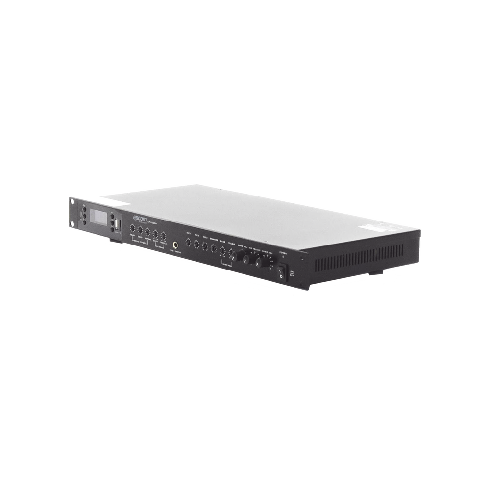 Amplificador de Audio | 2 x 60W | Baja Impedancia 4 - 8Ω | Reproductor Bluetooth, USB, SD | Efectos Integrados Delay, Echo, Repeat - Imagen 4