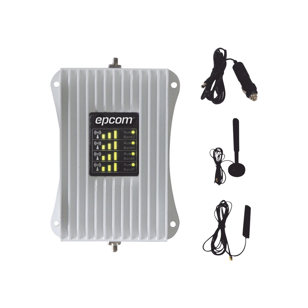 KIT Amplificador de Se??al Celular Para Veh??culo/ Soporta y Mejora la Se??al Celular 5G, 4G LTE/ Mǧltiples Operadores, usuarios y dispositivos/ Ideal para Veh??culo tipo Camioneta, Pick up o Sedǭn.