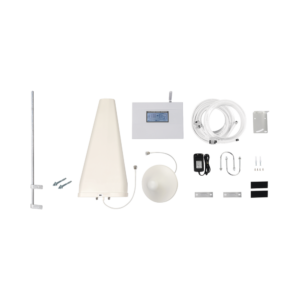 Kit Amplificador de Se??al Celular TRIPLE banda de frecuencia. Incluye Mǭstil. Mejora las llamadas convencionales y VoLTE / Soporta los datos de las tecnolog??as 2G, 3G y 4G de TELCEL, AT&T y MOVISTAR / Cubre hasta 2 espacios...