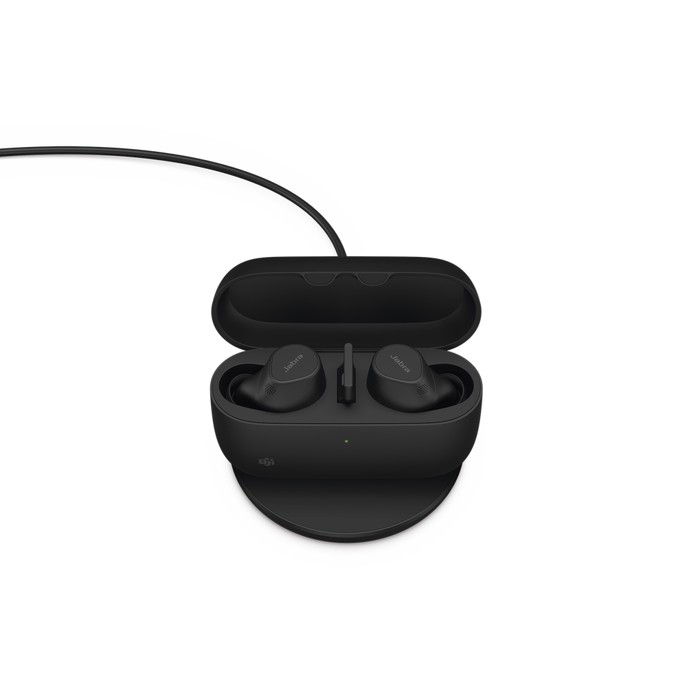 Jabra Evolve2 Buds, Auriculares versi??n MS con cancelaci??n de ruido activa, Bluetooth conexion hasta 2 dispositivos (20797-999-999)
