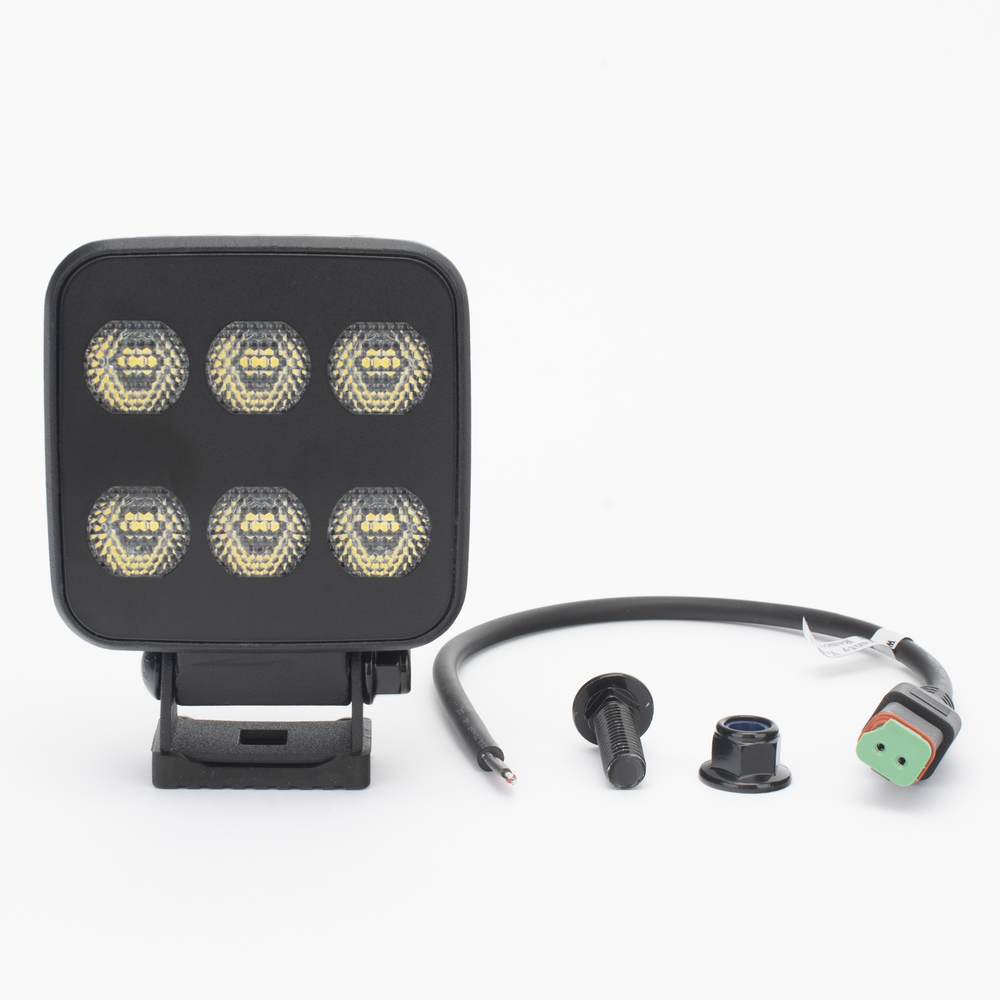 Luz de Trabajo Ultra brillante Cuadrada, 6 LED, 6552 Lúmenes, 12-24 Vcd - Imagen 3