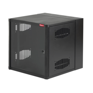 Gabinete AccessPlus de 19 UR Montaje en Pared de 19in, Rieles Numerados y Roscados #10-32, Puerta con Ventana de Seguridad, 600 mm de Ancho, 762 mm de Profundidad, Color Negro