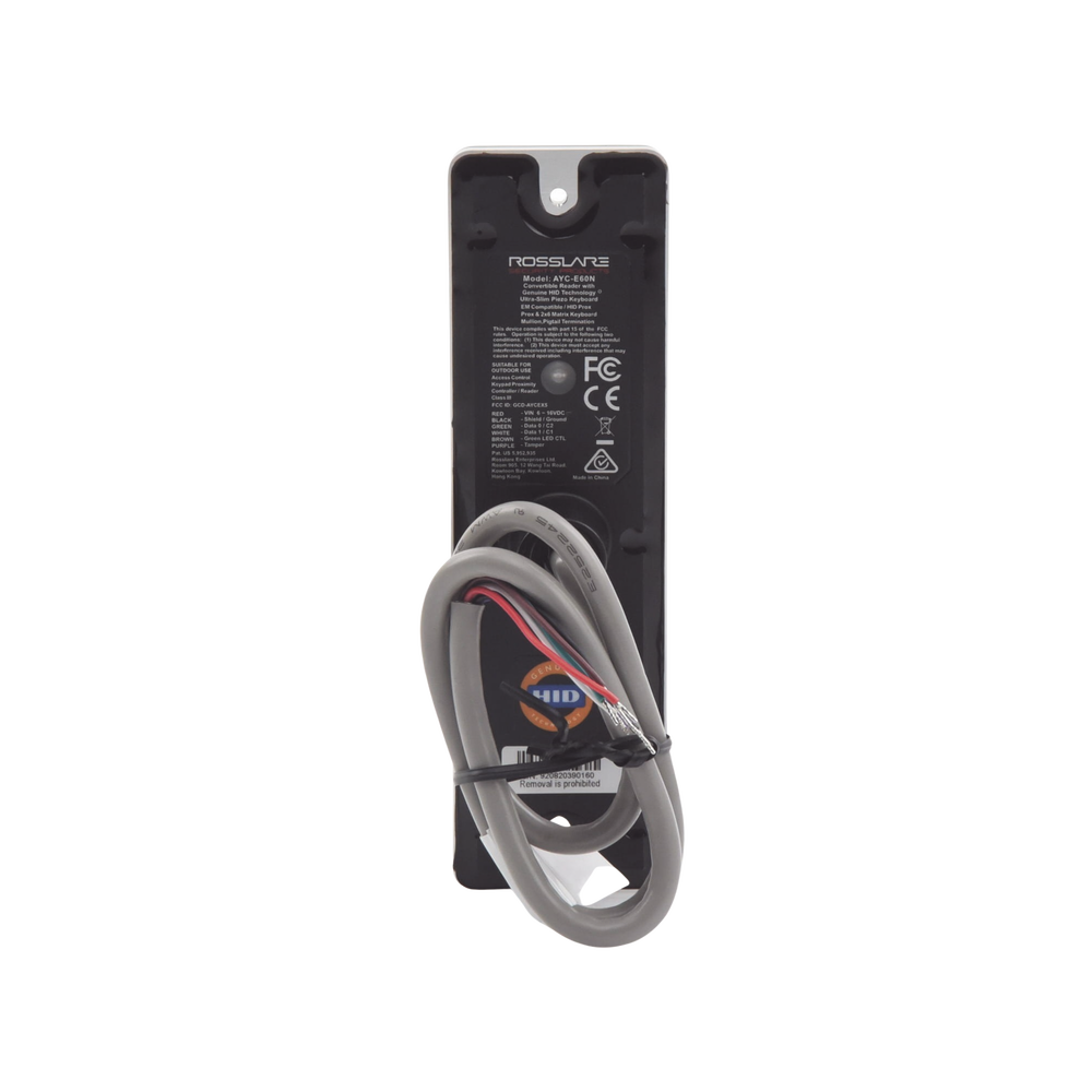 Lector ultra delgado de proximidad con teclado, capacidad de lectura de tarjetas de proximidad de 125 Khz (tipo EM y HID) - Imagen 4