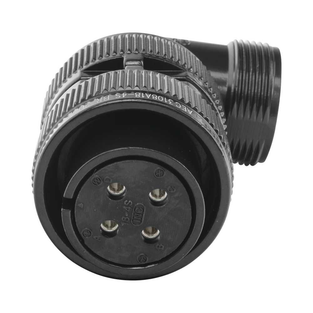 Conector Plug en ǁngulo Recto de 4 Contactos Hembra Soldables para Radio de Locomotora. - Imagen 3