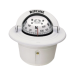 Brújula de Navegación Maritima Serie Explorer / Montaje Empotrado / Color Blanco / 2 3/4" (70 mm) Dial Directo / Iluminación Nocturna Verde / Imanes DirectiveForce / Montaje 3.75" (9.53 cm) / Compensadores Internos / Constru